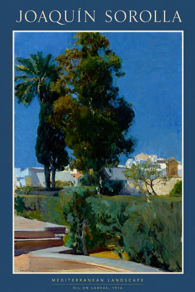 Sorolla Mediterranean Landscape No2 - Plakát