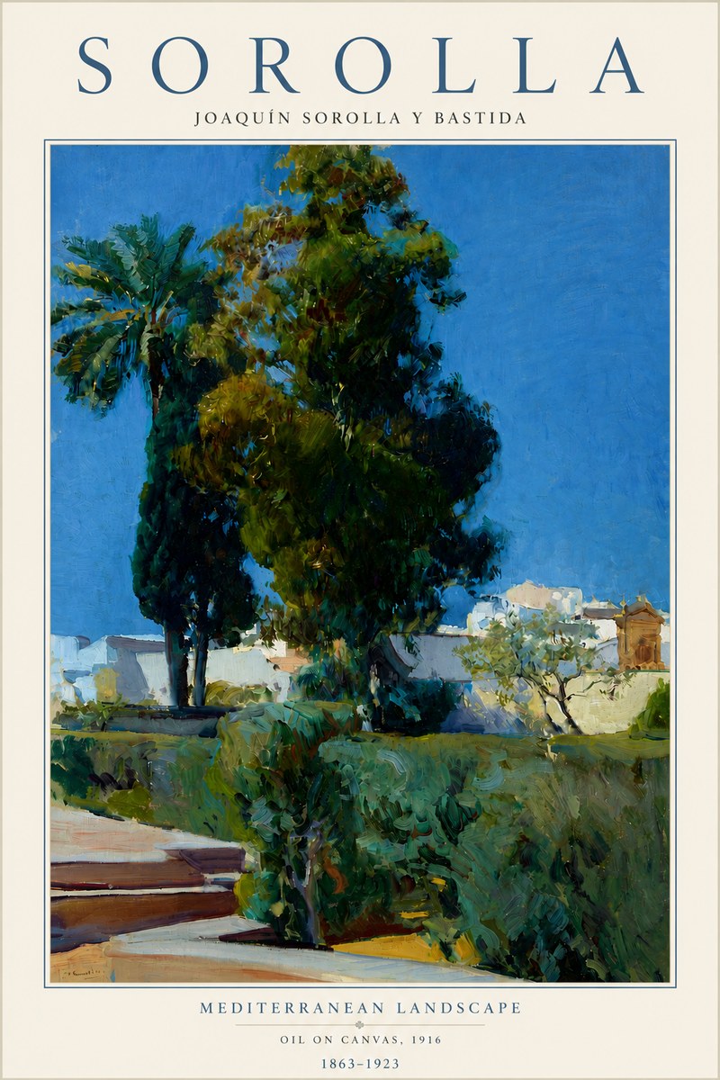 Sorolla Mediterranean Landscape No4 - Plakát