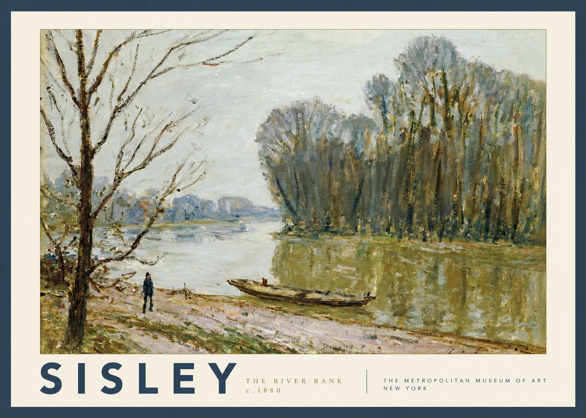 Sisley The River Bank II No3 - Plakát