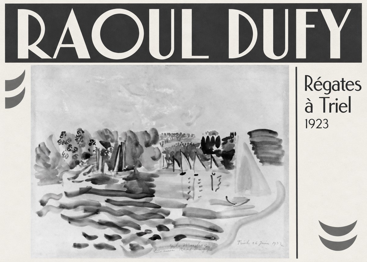 Raoul Dufy Régates À Triel No3 - Plakát