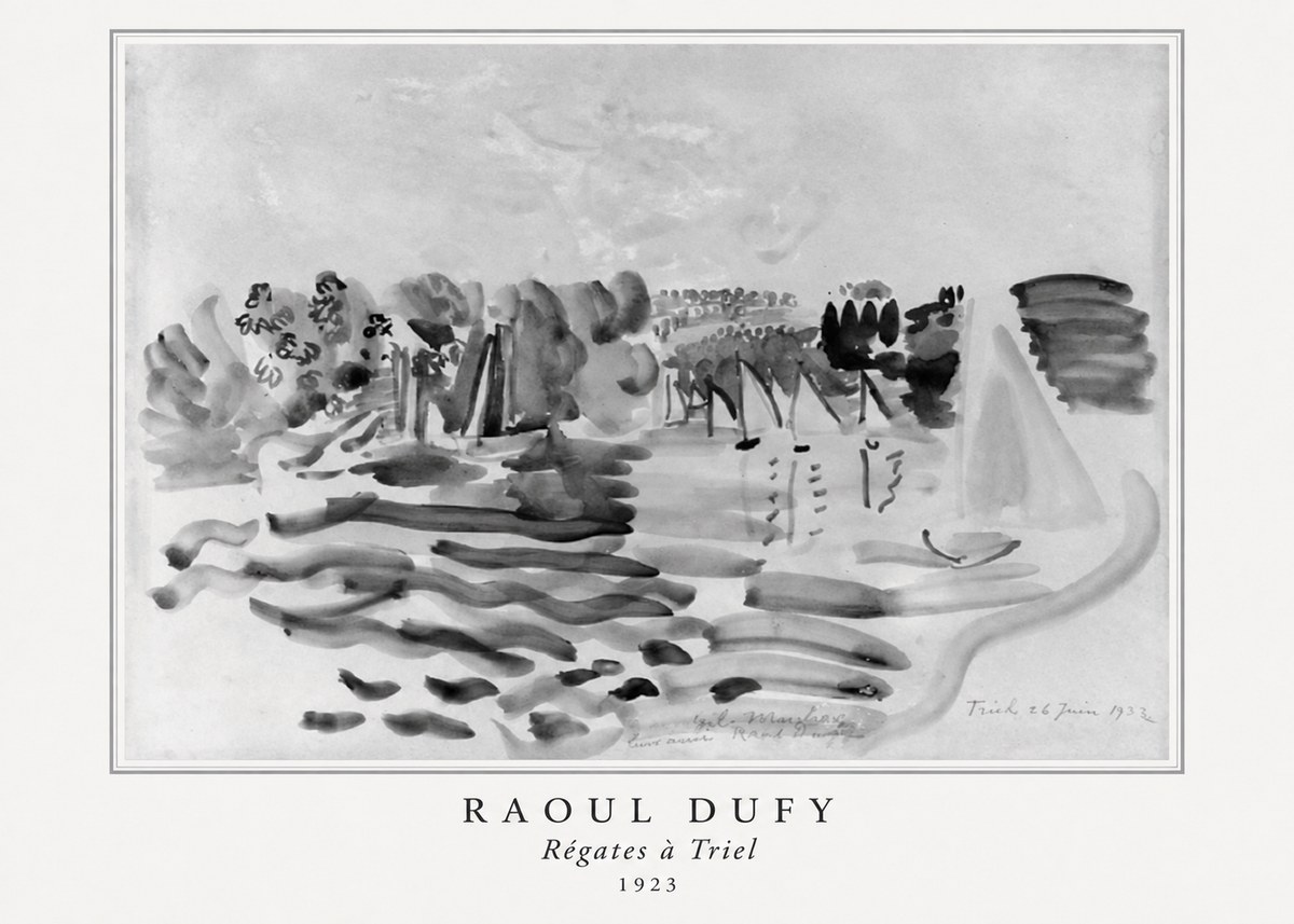 Raoul Dufy Régates À Triel No5 - Plakát