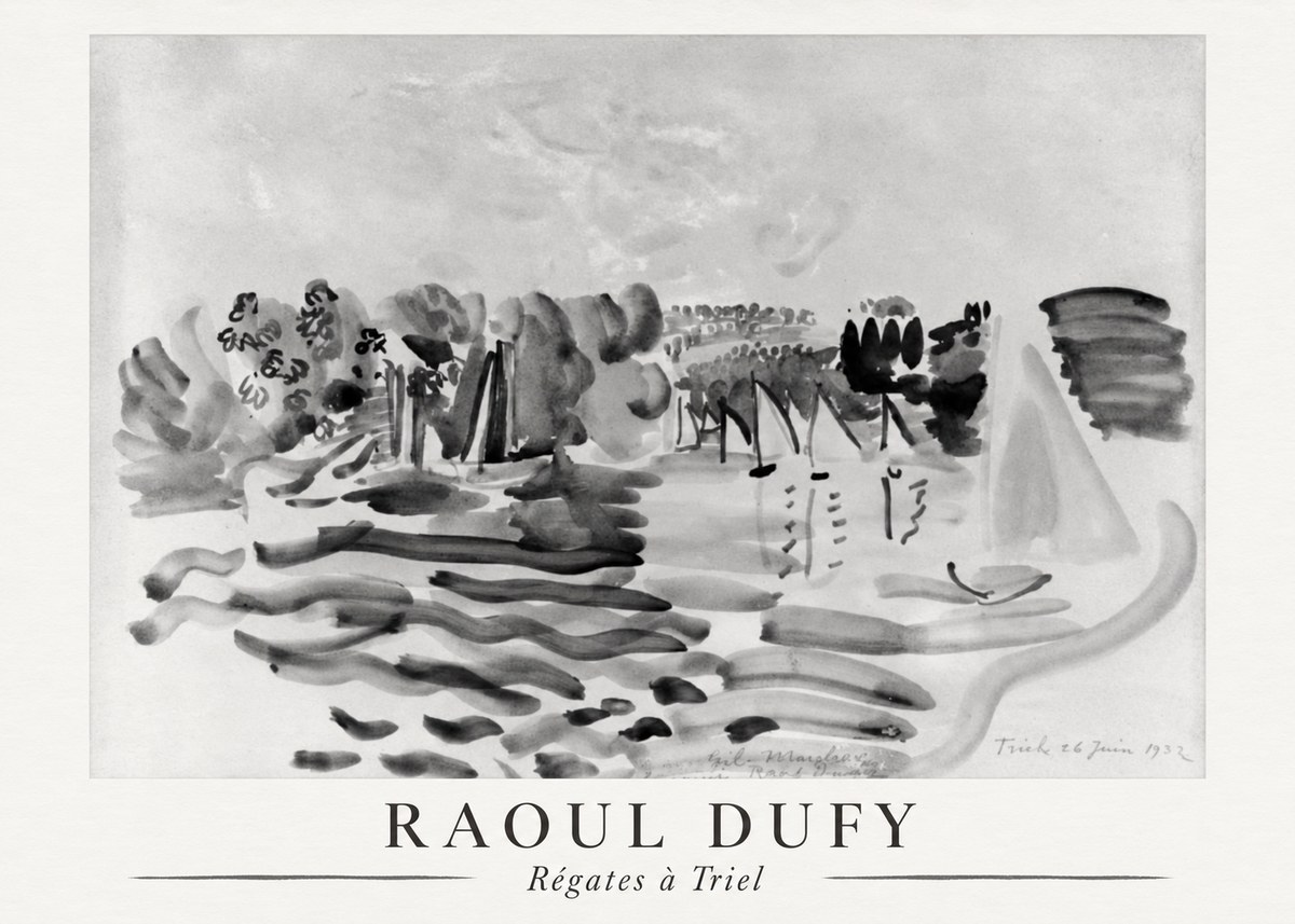 Raoul Dufy Régates À Triel No6 - Plakát