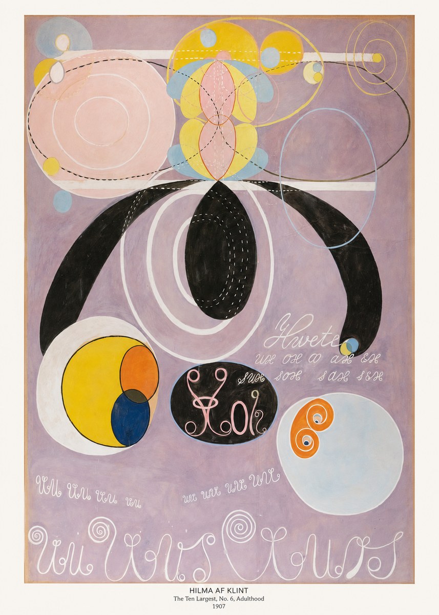 Hilma af Klint The Ten Largest, No. 6, Adulthood No6 - Plakát