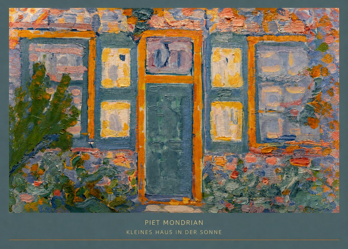 Piet Mondrian Kleines Haus in Der Sonne II No6 - Plakát