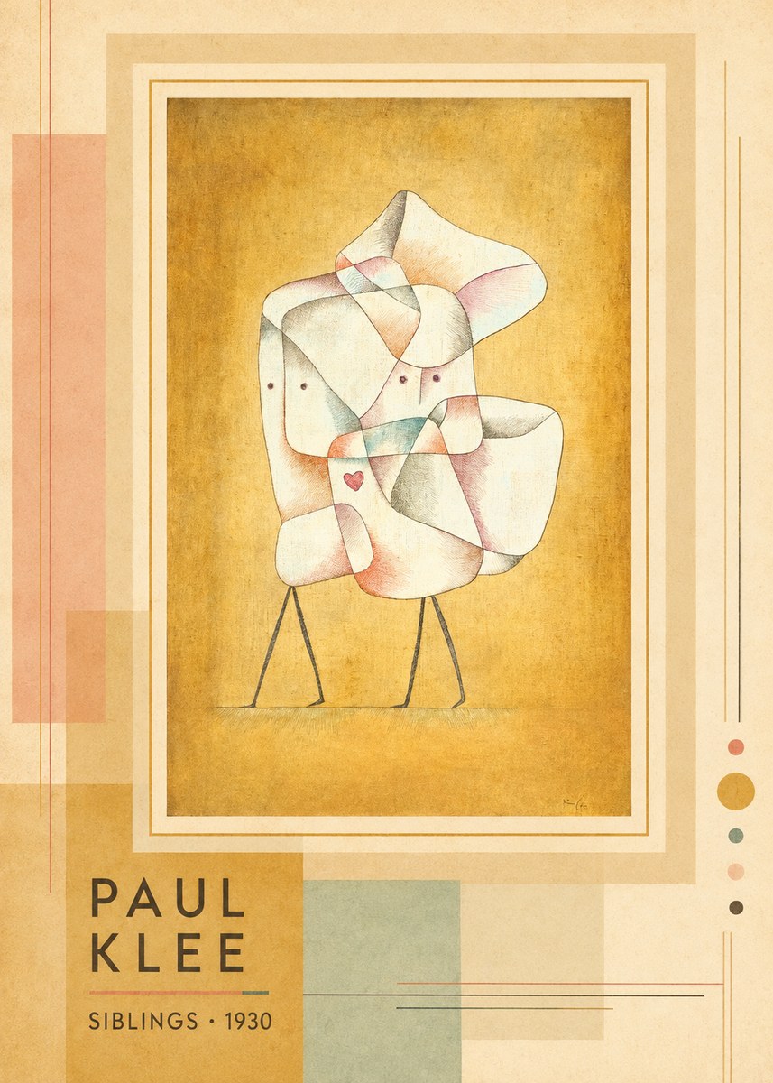 Paul Klee Siblings No3 - Plakát