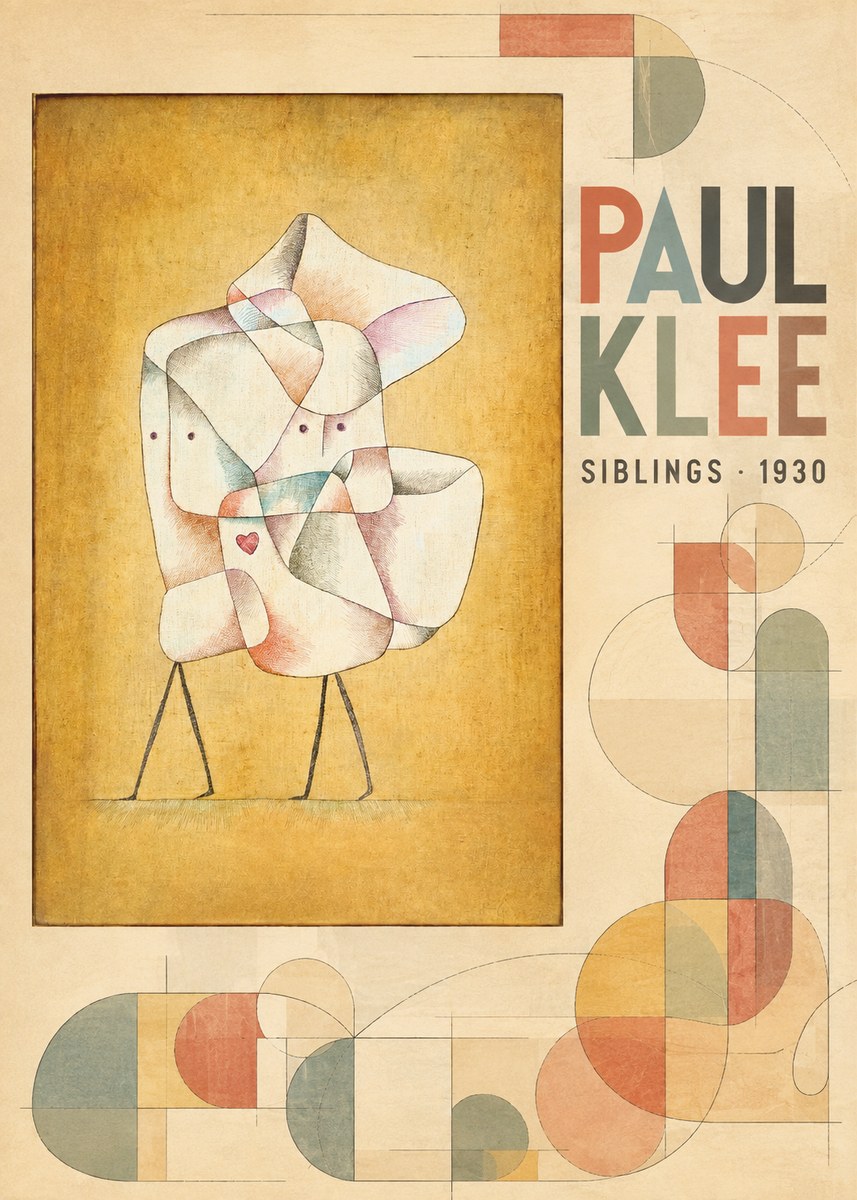 Paul Klee Siblings No6 - Plakát