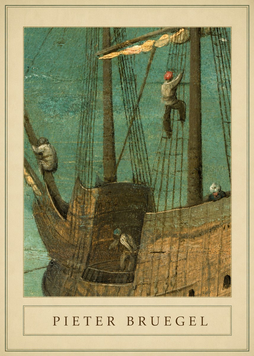 Pieter Bruegel The Ship No4 - Plakát