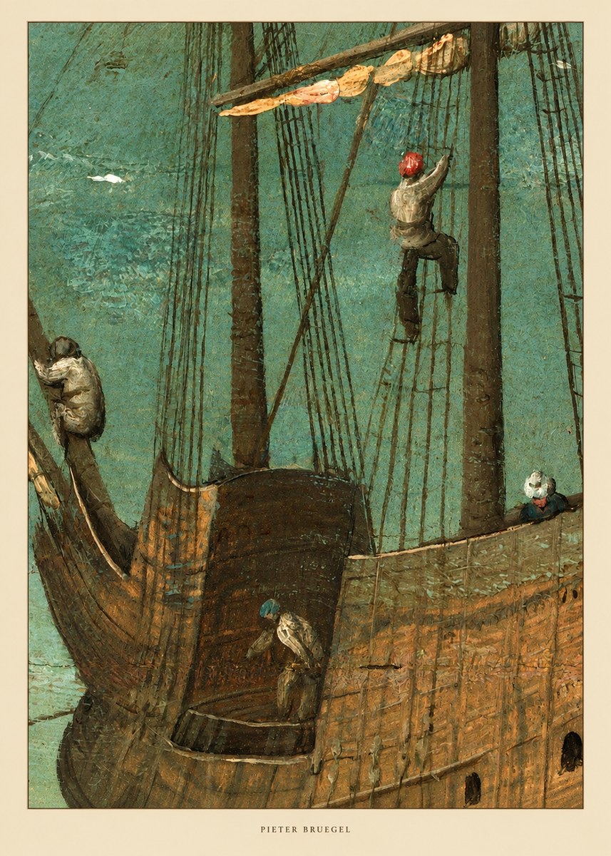 Pieter Bruegel The Ship No5 - Plakát