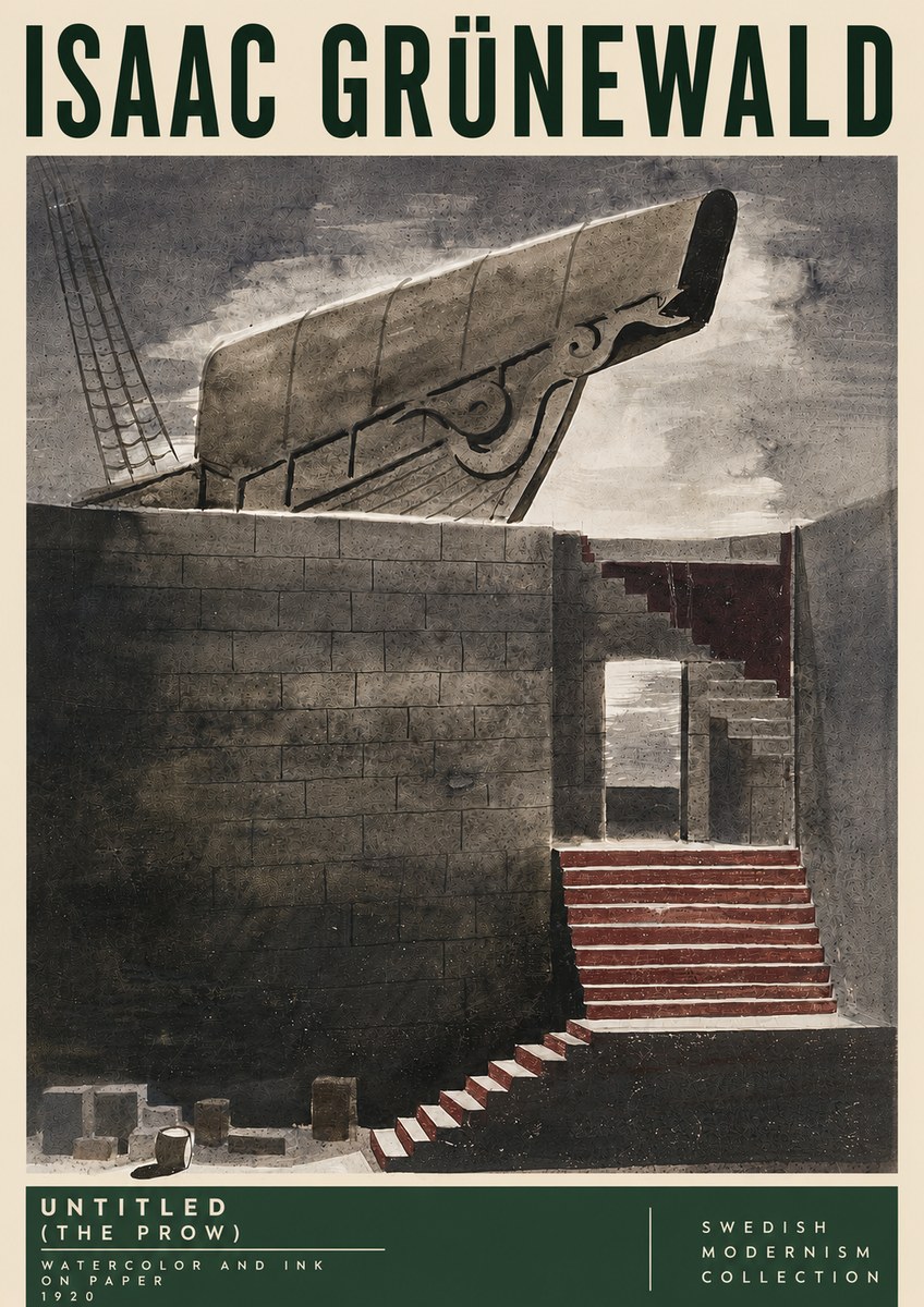 Isaac Grünewald Untitled (the Prow) No5 - Plakát