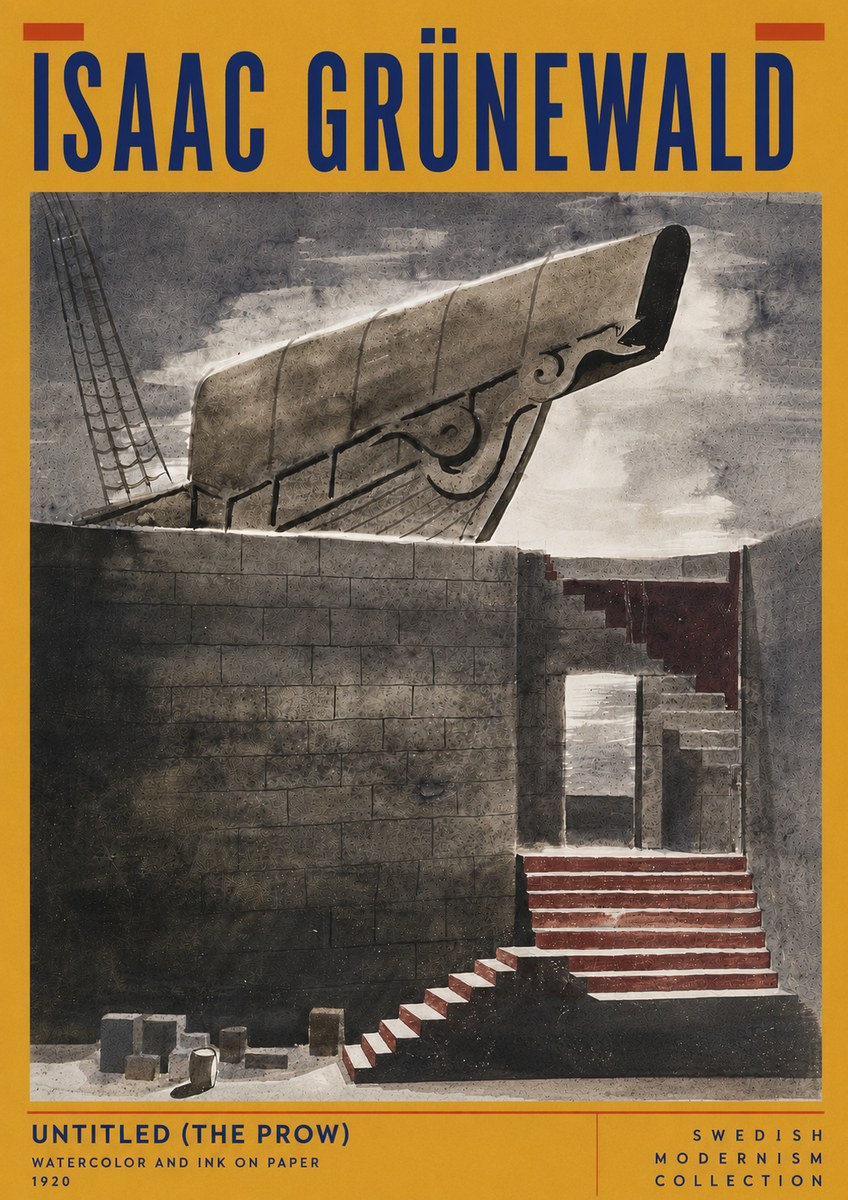 Isaac Grünewald Untitled (the Prow) No6 - Plakát