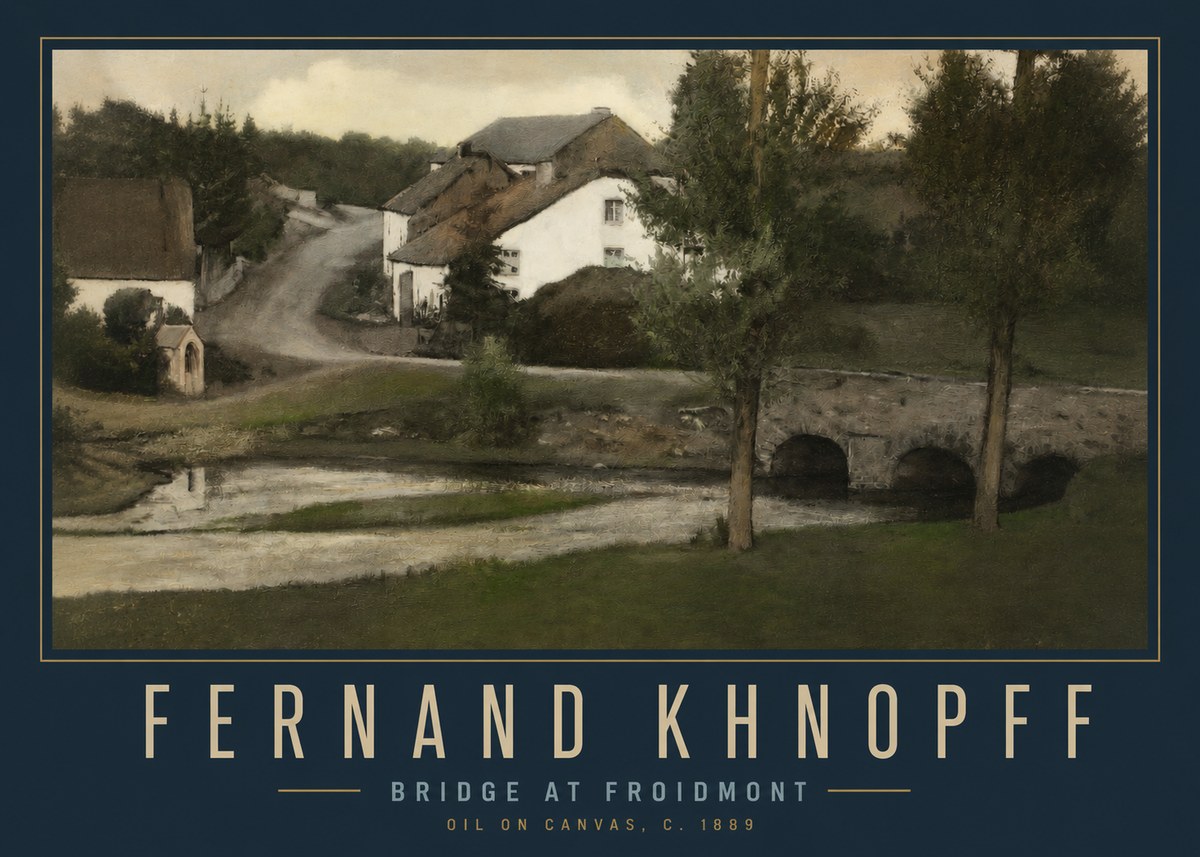 Fernand Khnopff Bridge at Froidmont No2 - Plakát
