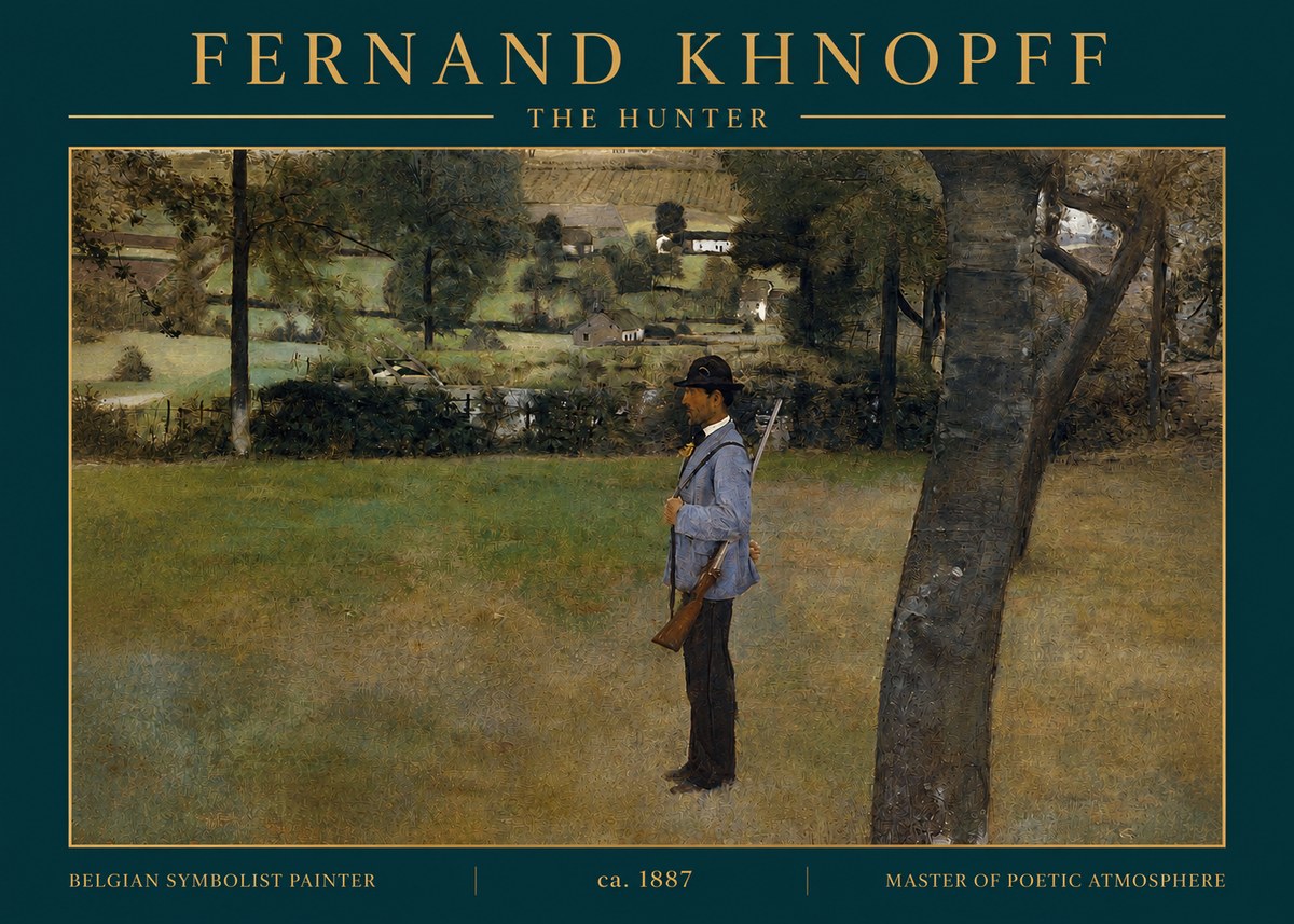 Fernand Khnopff The Hunter No3 - Plakát