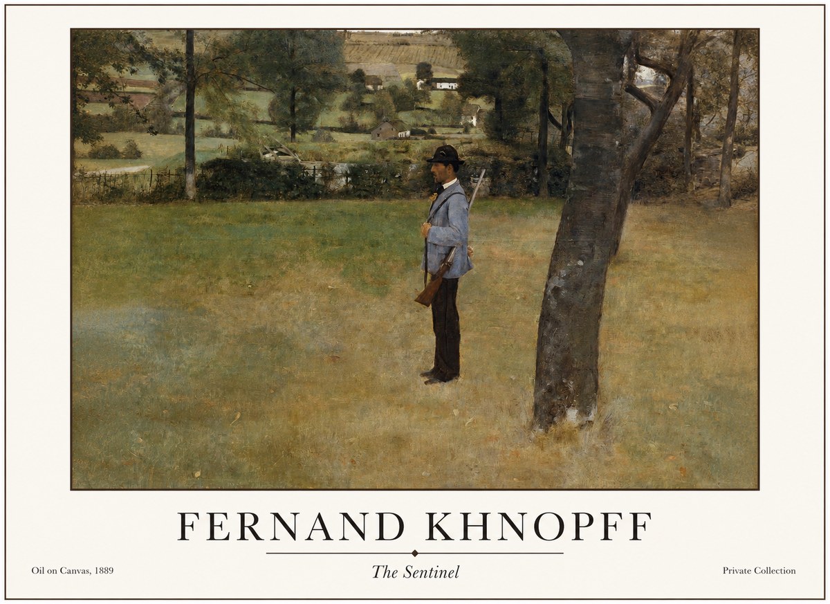 Fernand Khnopff The Hunter No4 - Plakát