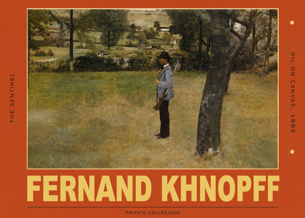 Fernand Khnopff The Hunter No5 - Plakát
