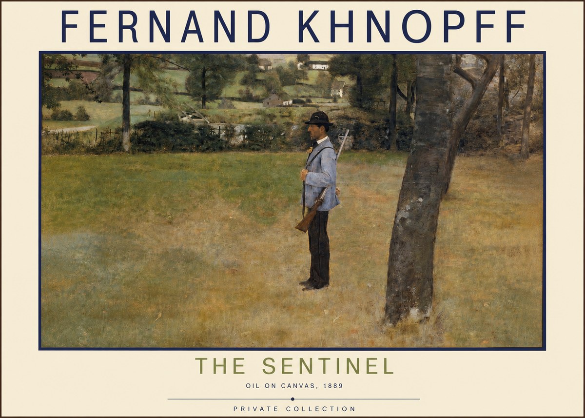 Fernand Khnopff The Hunter No6 - Plakát
