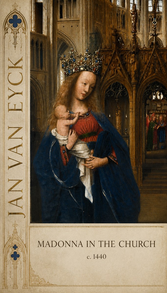 Jan van Eyck Madonna in the Church I No3 - Plakát