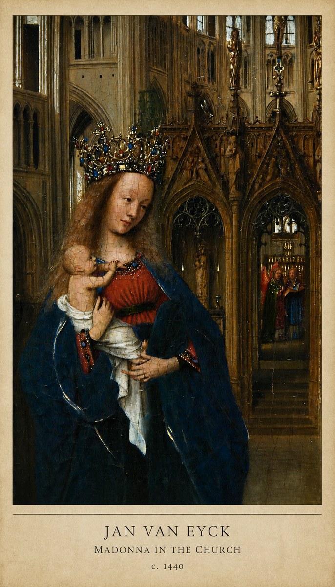 Jan van Eyck Madonna in the Church I No6 - Plakát