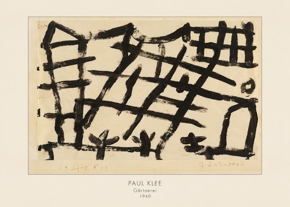 Paul Klee Gärtnerei No4 - Plakát