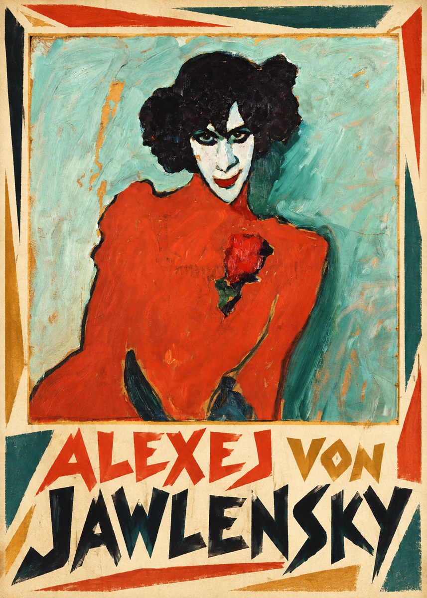 Alexej von Jawlensky Woman with Red Rose No1 - Plakát