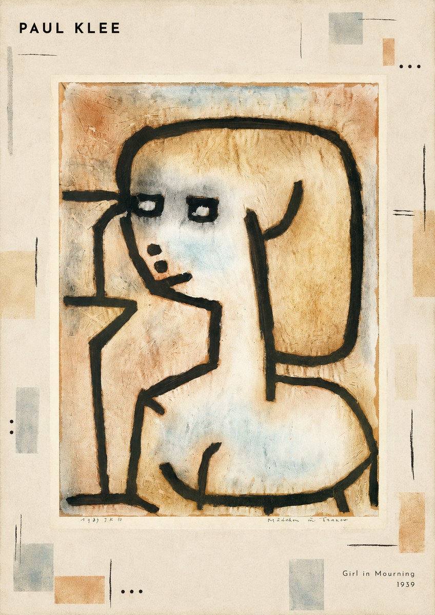 Paul Klee Girl in Mourning No3 - Plakát