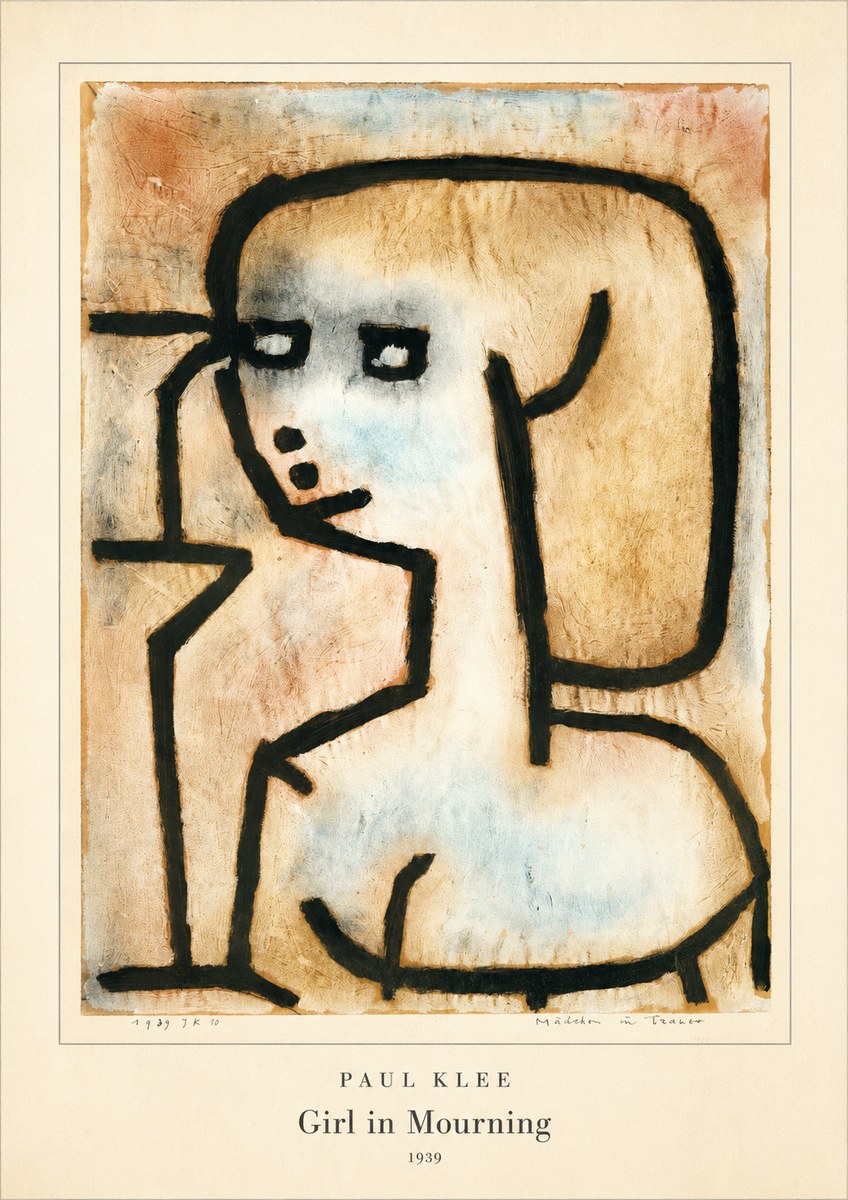 Paul Klee Girl in Mourning No4 - Plakát