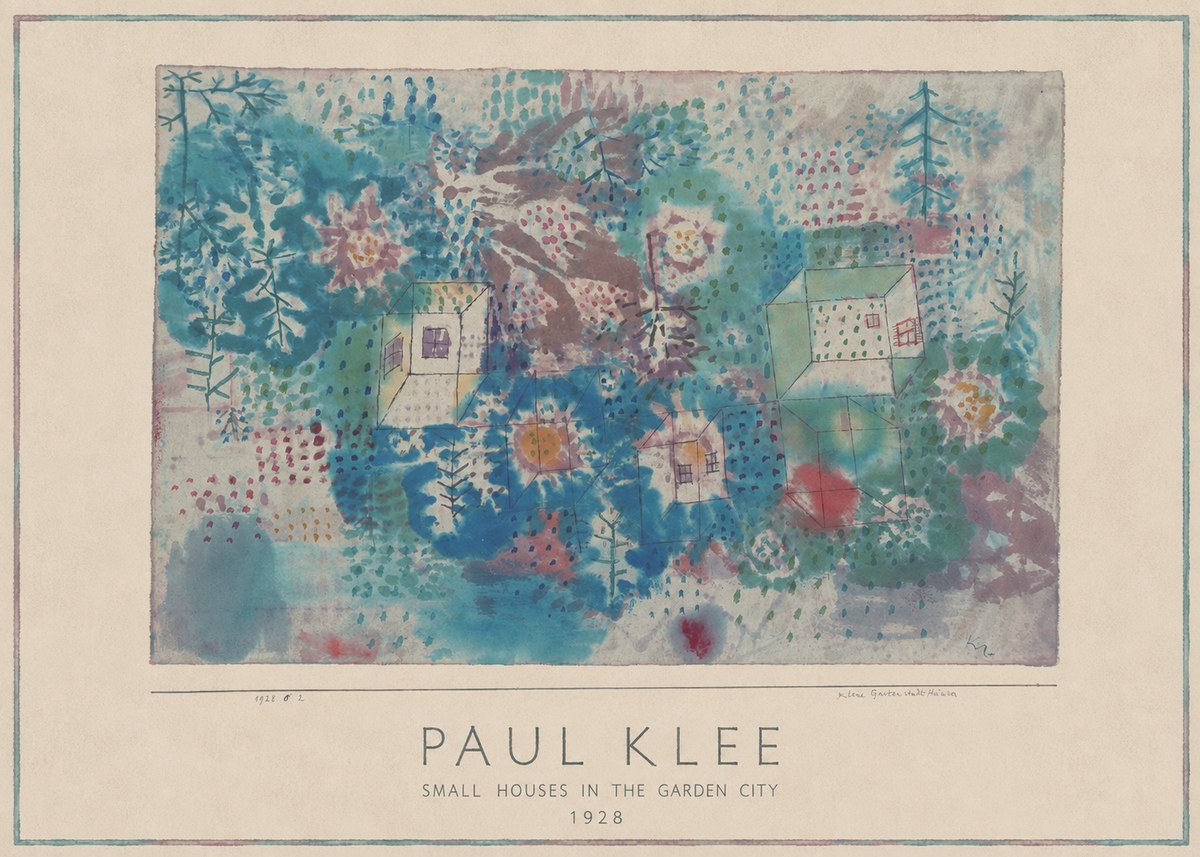 Paul Klee Small Houses in the Garden City No1 - Plakát