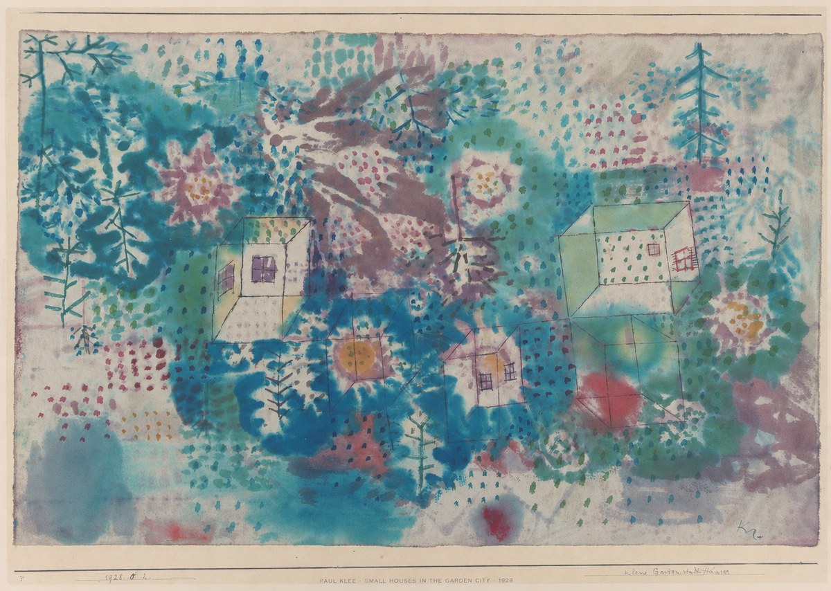 Paul Klee Small Houses in the Garden City No4 - Plakát