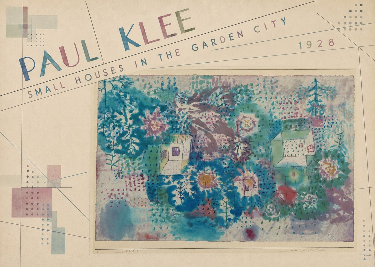 Paul Klee Small Houses in the Garden City No6 - Plakát