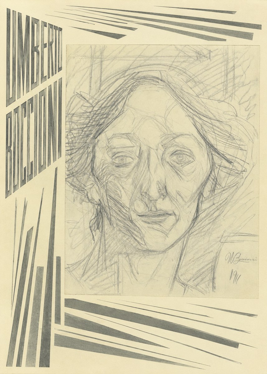 Umberto Boccioni Head of a Woman No4 - Plakát
