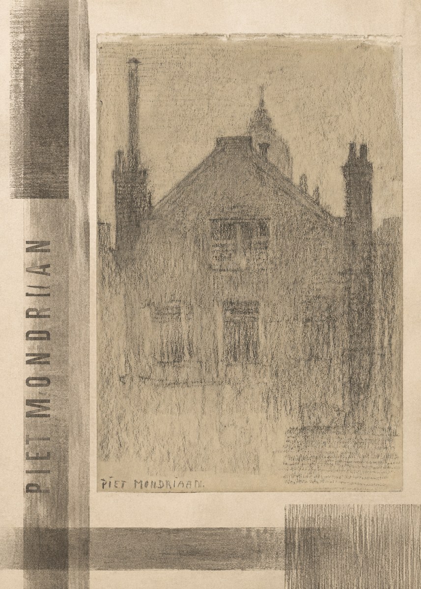 Piet Mondrian House Study No4 - Plakát