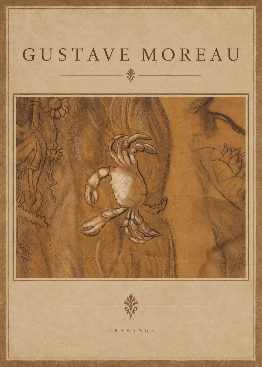 Gustave Moreau Crab Study No4 - Plakát