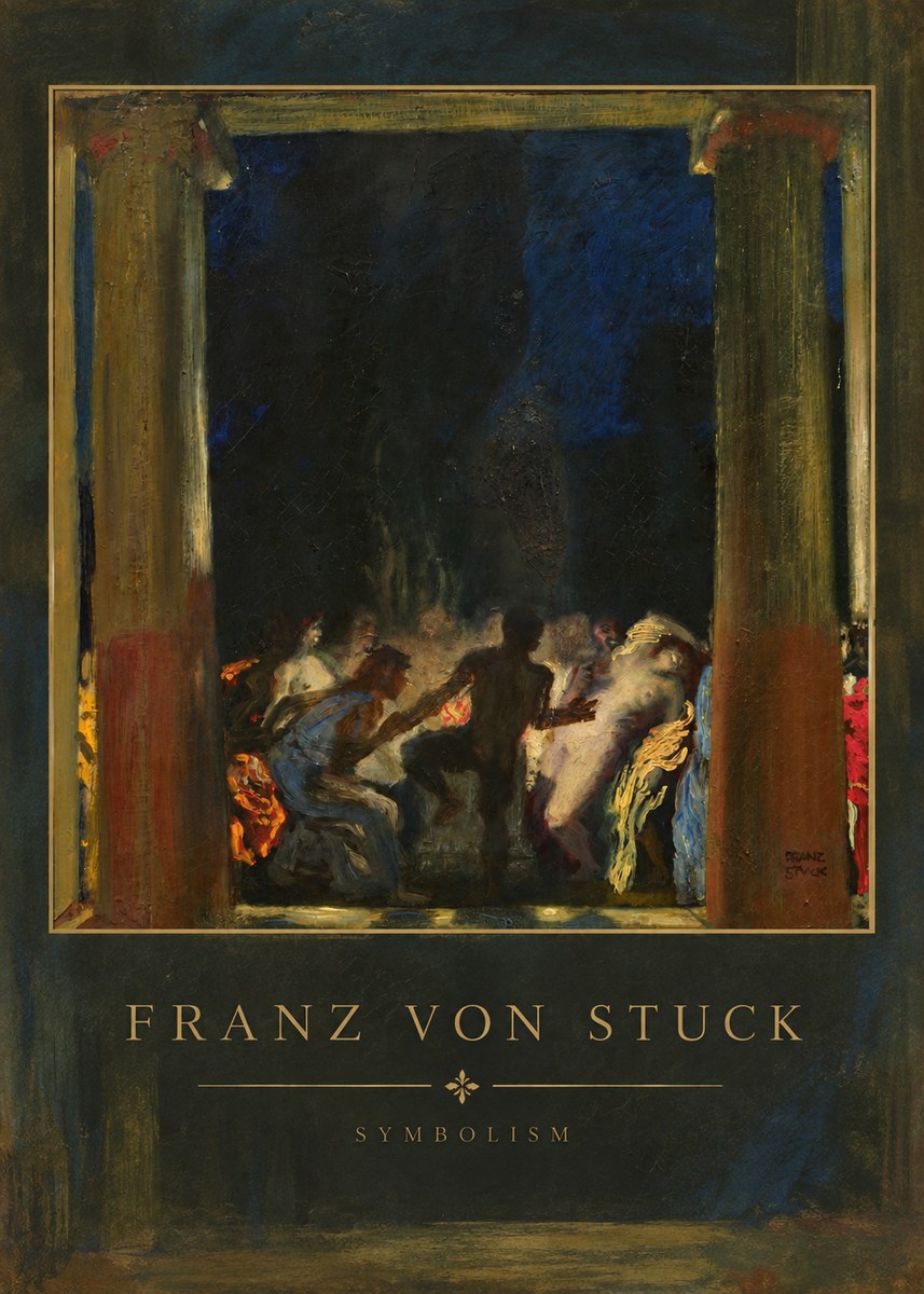 Franz von Stuck Bacchic Revel No4 - Plakát