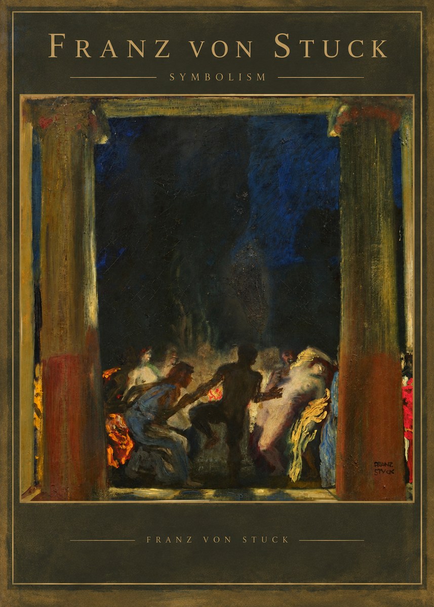 Franz von Stuck Bacchic Revel No5 - Plakát