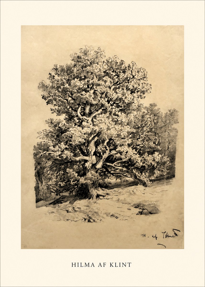 Hilma af Klint Large Tree Landscape No1 - Plakát