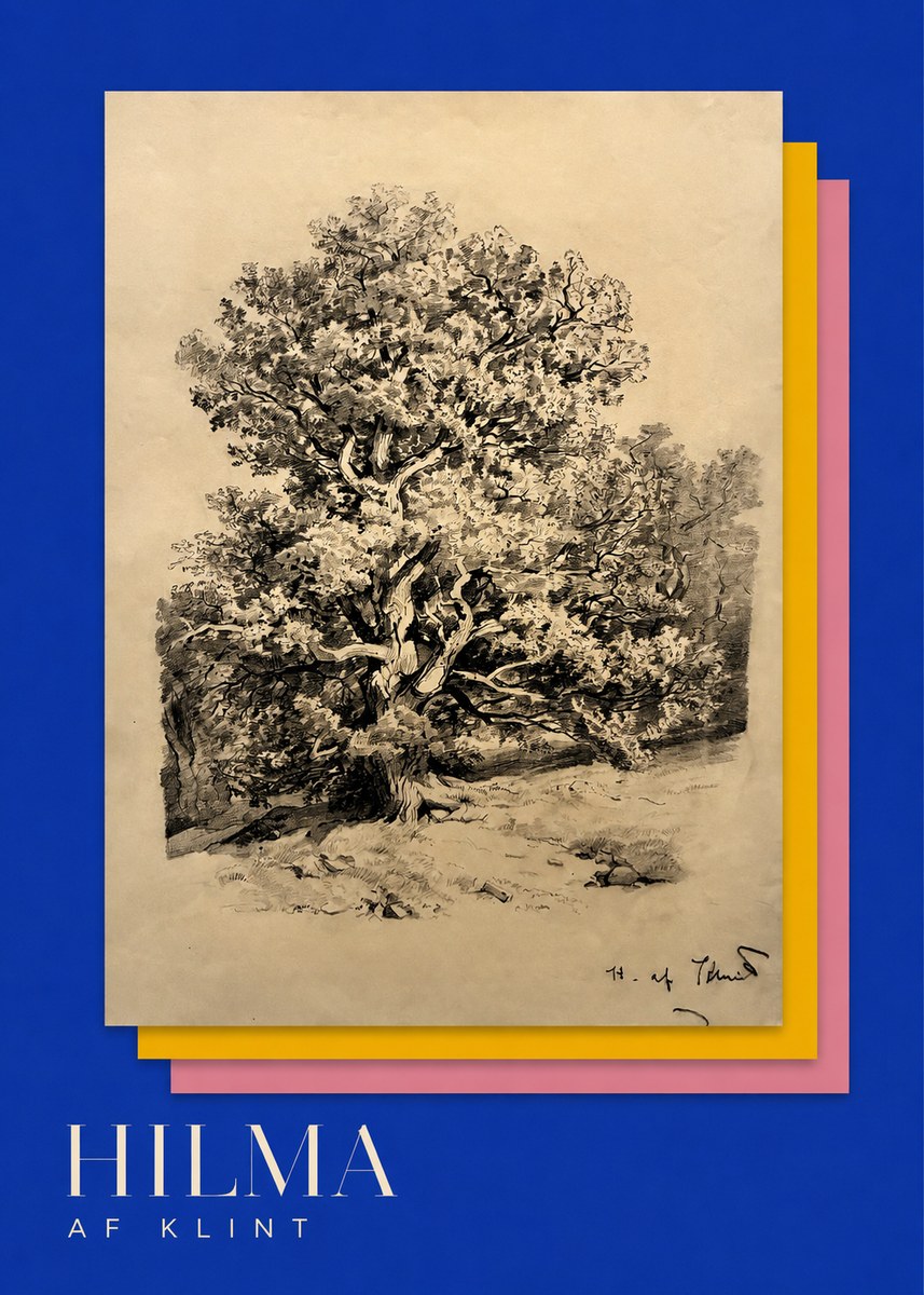 Hilma af Klint Large Tree Landscape No3 - Plakát