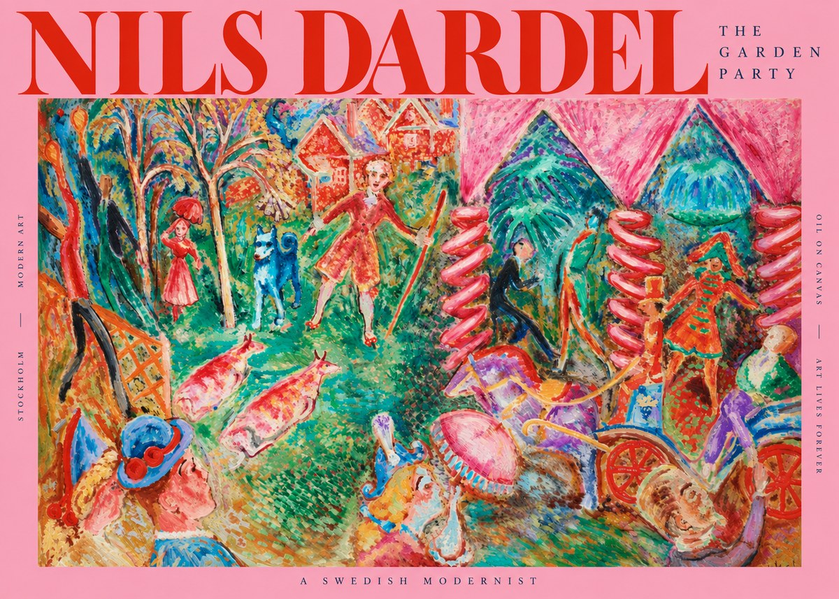 Nils Dardel The Garden Party No2 - Plakát