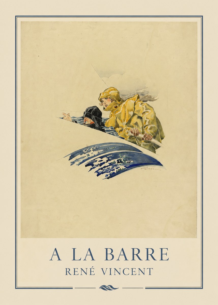 René Vincent A La Barre No4 - Plakát