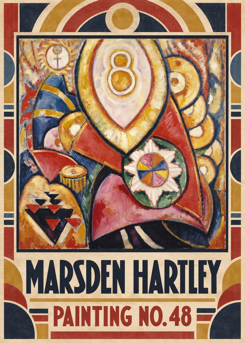 Marsden Hartley Painting No. 48 No1 - Plakát