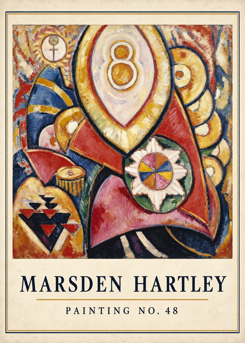 Marsden Hartley Painting No. 48 No4 - Plakát