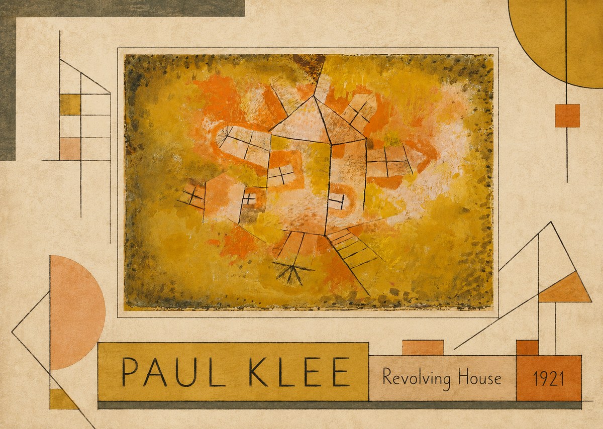 Paul Klee Revolving House No2 - Plakát