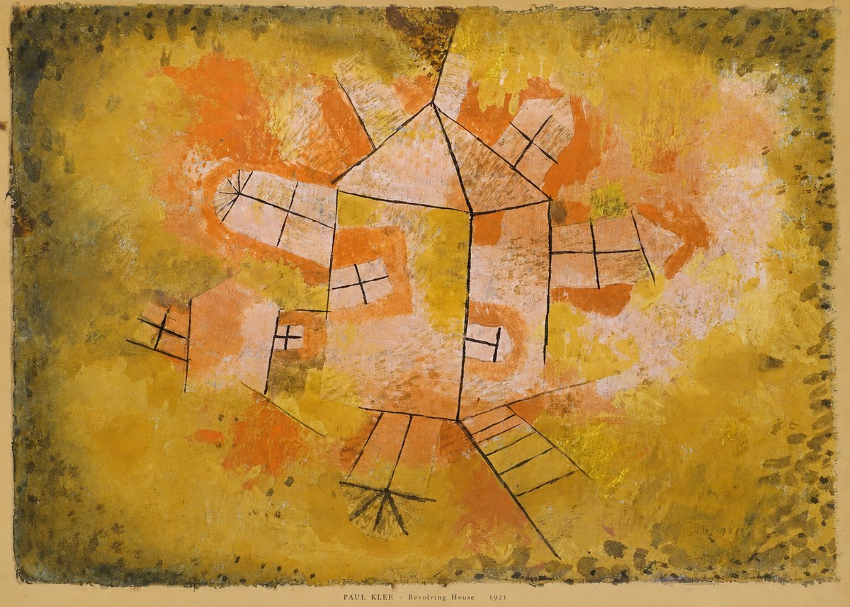 Paul Klee Revolving House No6 - Plakát
