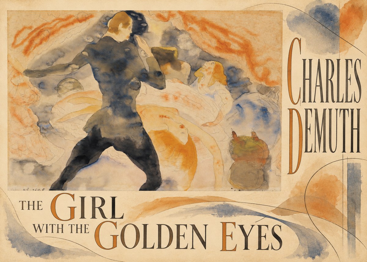 Charles Demuth The Girl with the Golden Eyes No5 - Plakát