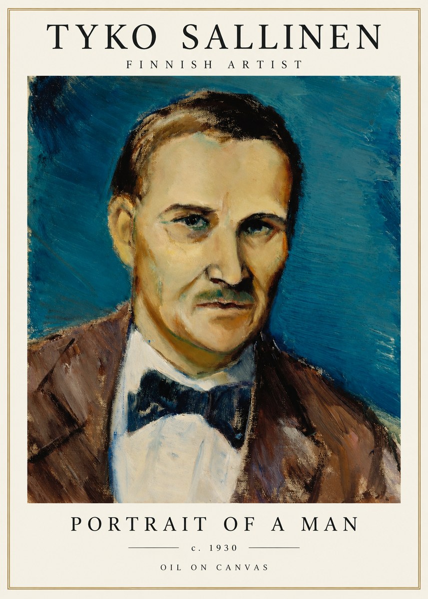Tyko Sallinen Portrait of a Man I No1 - Plakát