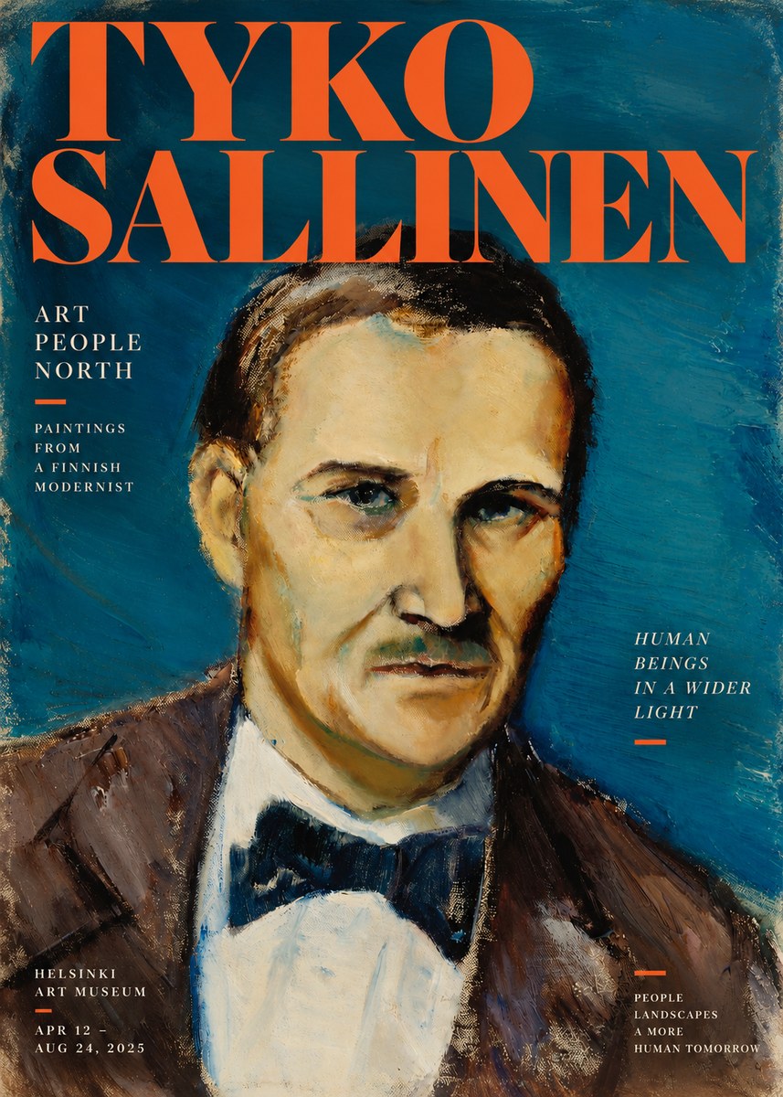 Tyko Sallinen Portrait of a Man I No2 - Plakát