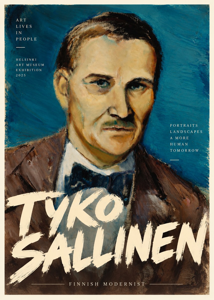 Tyko Sallinen Portrait of a Man I No3 - Plakát