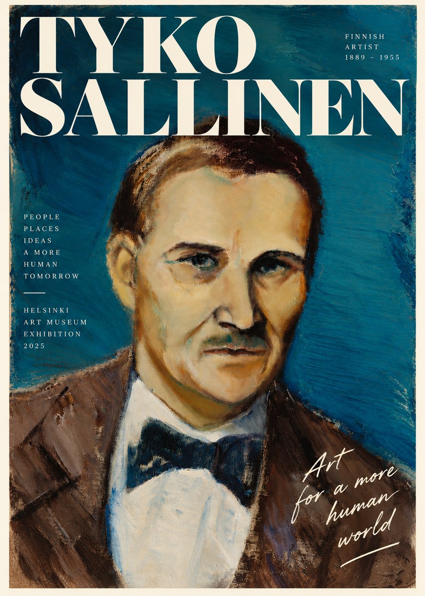 Tyko Sallinen Portrait of a Man I No5 - Plakát