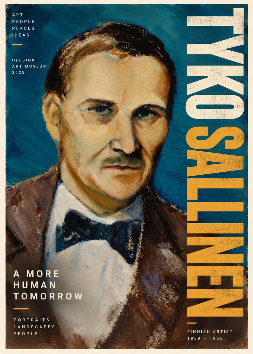 Tyko Sallinen Portrait of a Man I No6 - Plakát