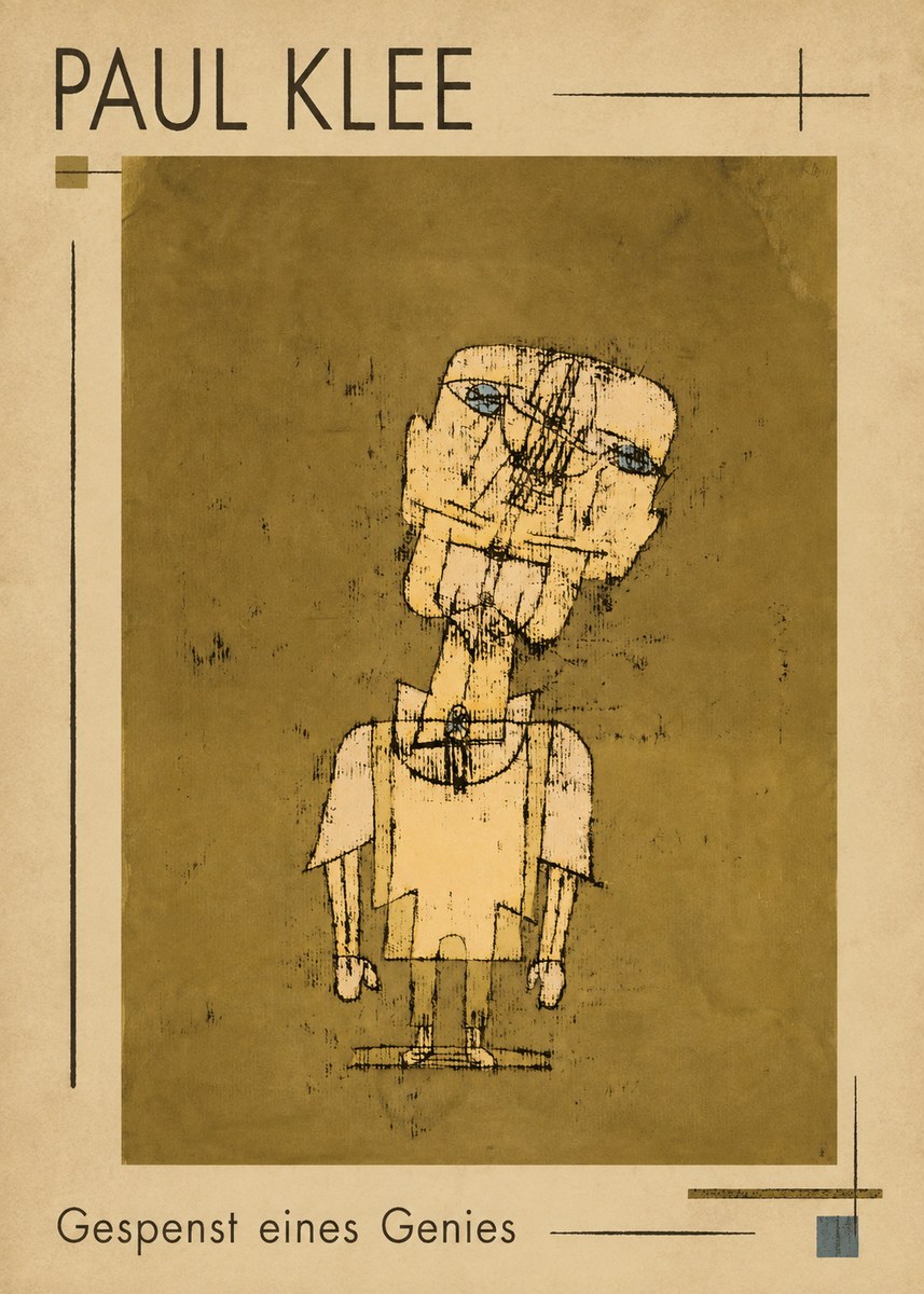 Paul Klee Gespenst Eines Genies No1 - Plakát