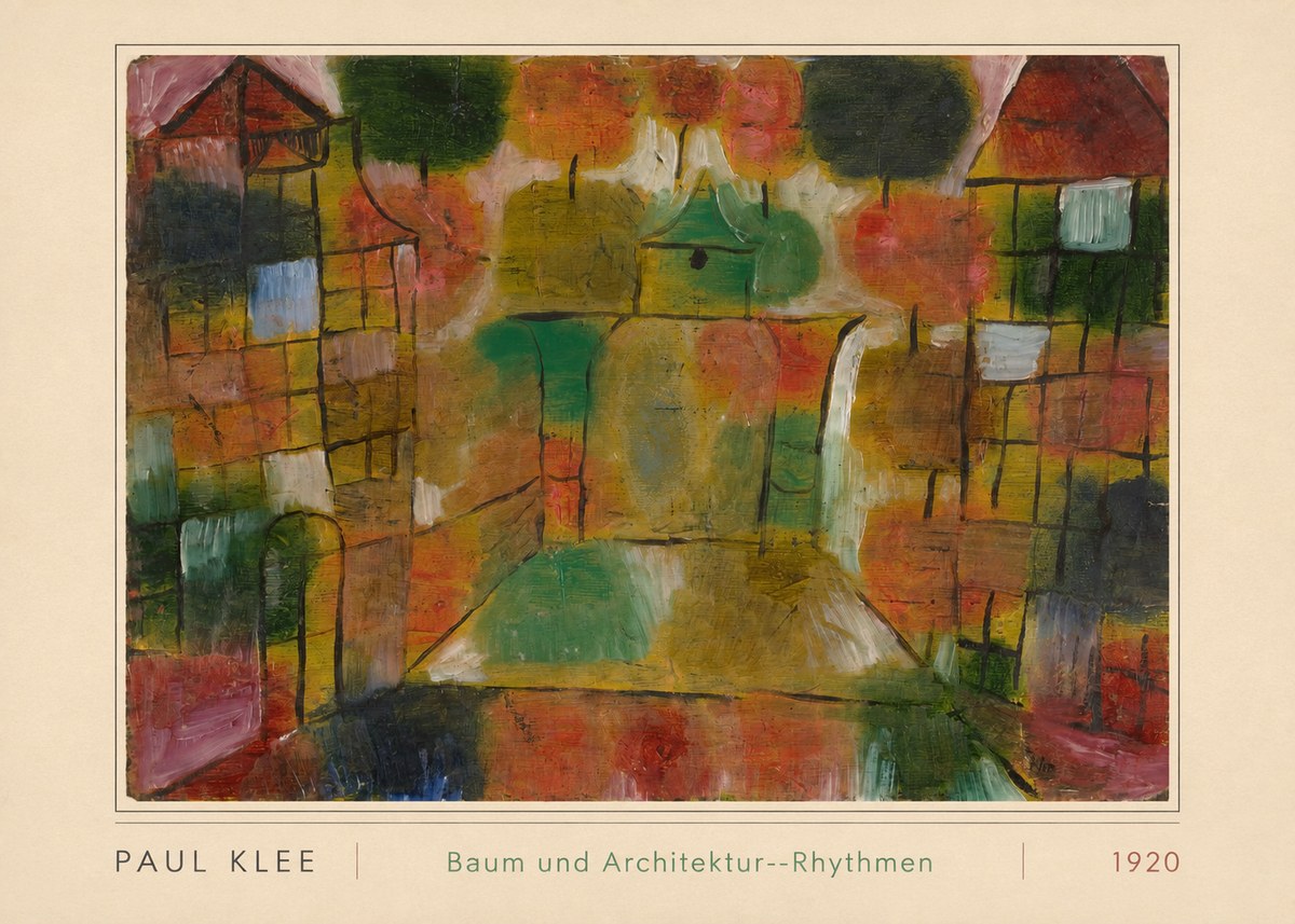 Paul Klee Baum Und Architektur--rhythmen No3 - Plakát