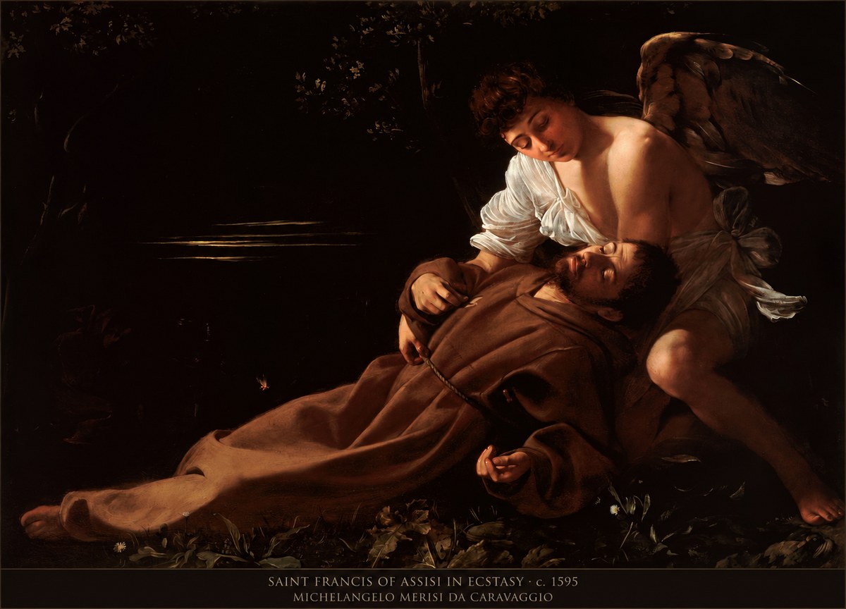 Michelangelo Merisi da Caravaggio Saint Francis of Assisi in Ecstasy No5 - Plakát